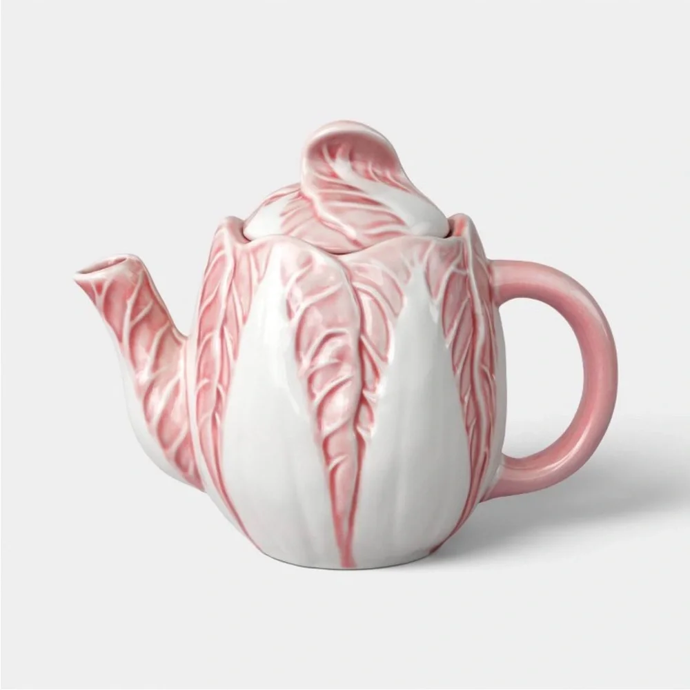 Stoneware Radicchio Teapot Pink – Threshold